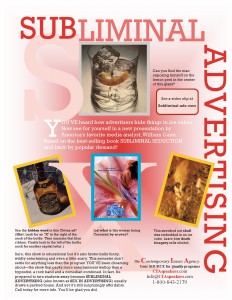 SUBLIMINAL ADVERTISING (flyer)